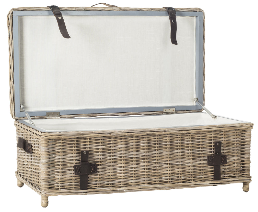 Safavieh Navarro Rattan Coffee Table Trunk | Coffee Tables | Modishstore - 11