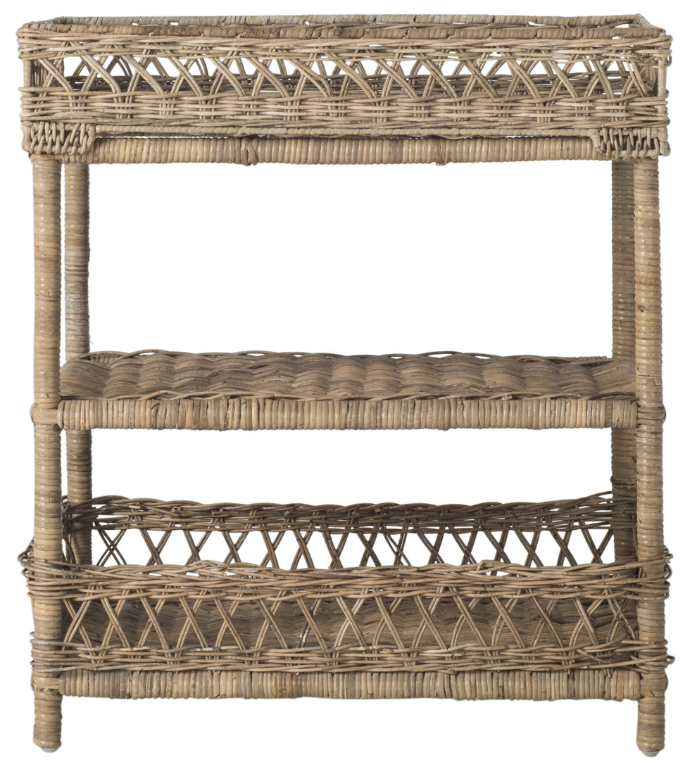 Safavieh Ajani Wicker 3 Tier Accent Table | Accent Tables | Modishstore - 2
