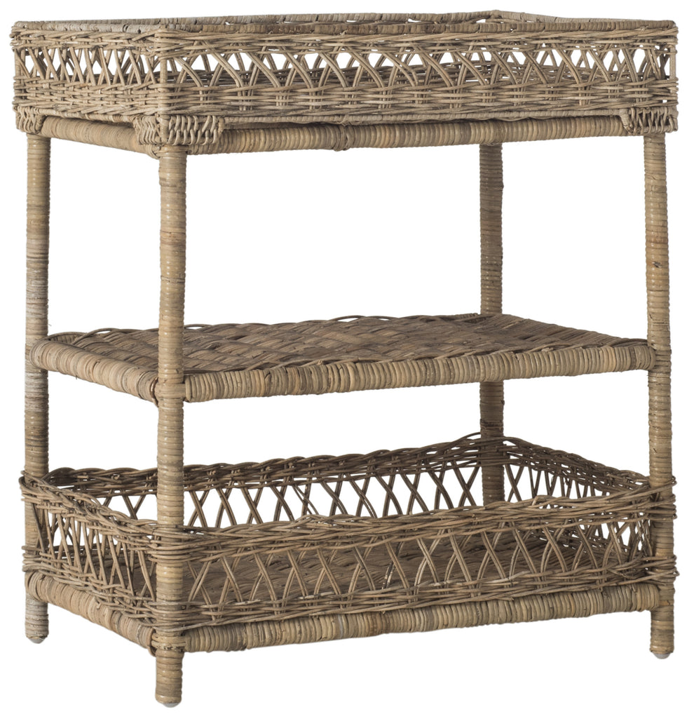 Safavieh Ajani Wicker 3 Tier Accent Table | Accent Tables | Modishstore - 4