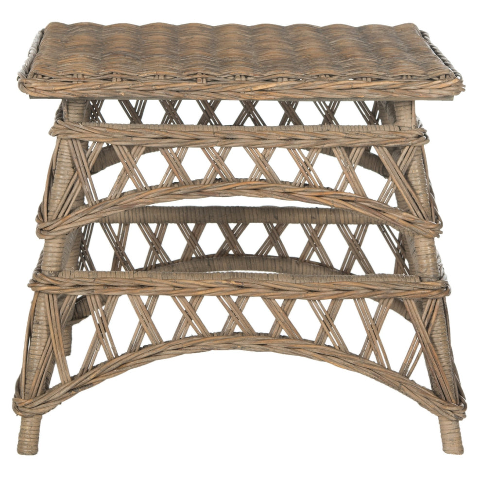 Safavieh Sora Wicker Accent Table | Accent Tables | Modishstore - 2