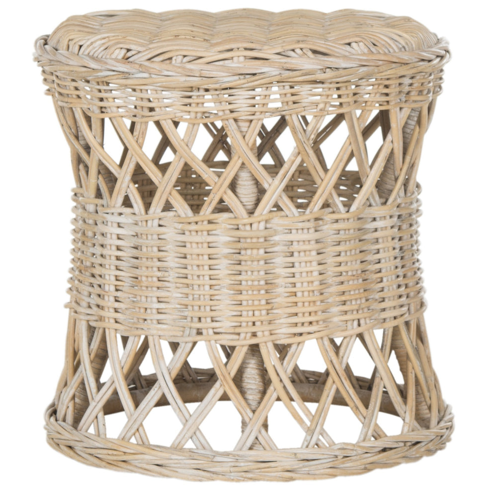 Safavieh Desta Wicker Round Table | Side Tables | Modishstore - 2