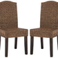 Safavieh Odette 19''H Wicker Dining Chair Set Of 2 - Brown | Dining Chairs | Modishstore