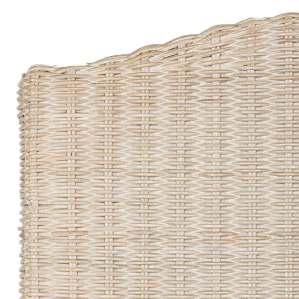 Safavieh Odette 19''H Wicker Dining Chair Set Of 2 - White Washed | Dining Chairs | Modishstore - 2