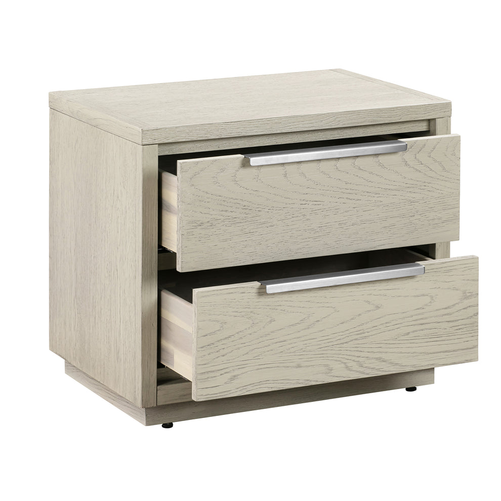 Abbey Queen 3 Piece Bedroom Set in Grey Oak Wood By Armen Living | Bedroom Sets | Modishstore - 6