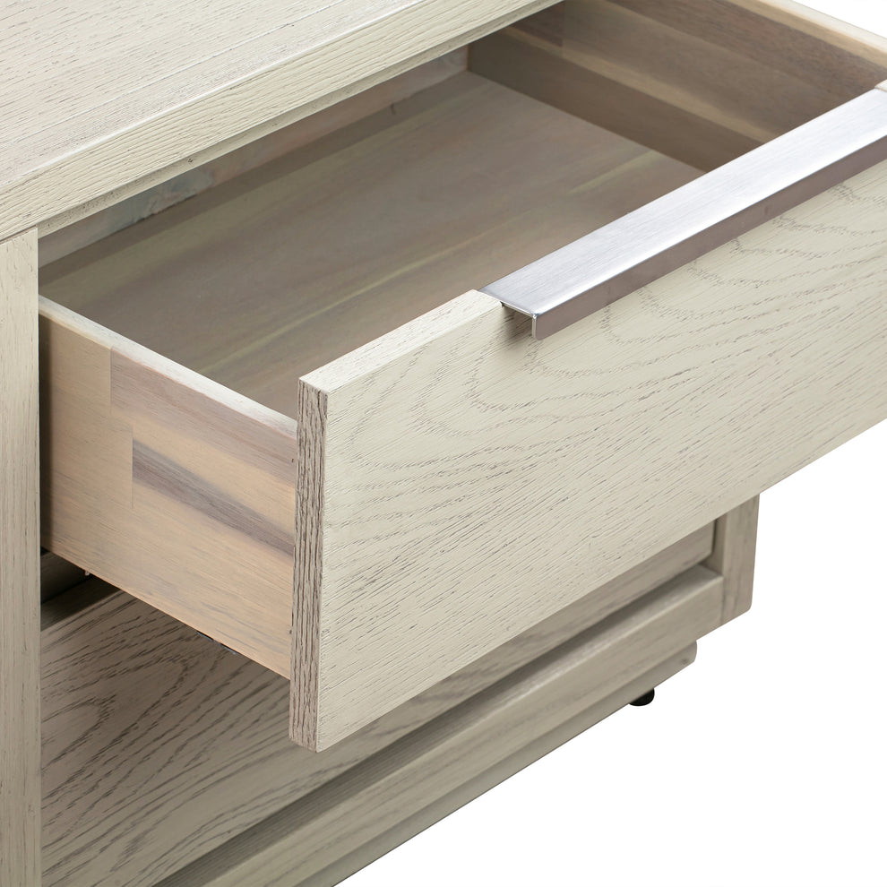 Abbey Queen 3 Piece Bedroom Set in Grey Oak Wood By Armen Living | Bedroom Sets | Modishstore - 8