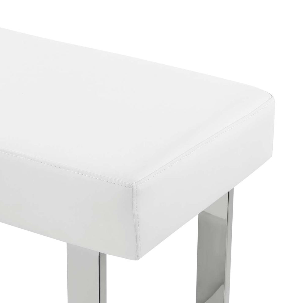 Amanda 3 Piece White Rectangular Dining Set By Armen Living | Dining Sets | Modishstore - 5