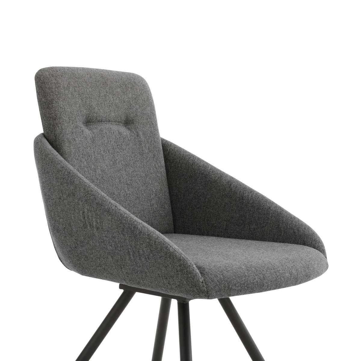 Andes and Granada Gray Fabric 5 Piece Rectangular Dining Set By Armen Living | Dining Sets |  Modishstore  - 7