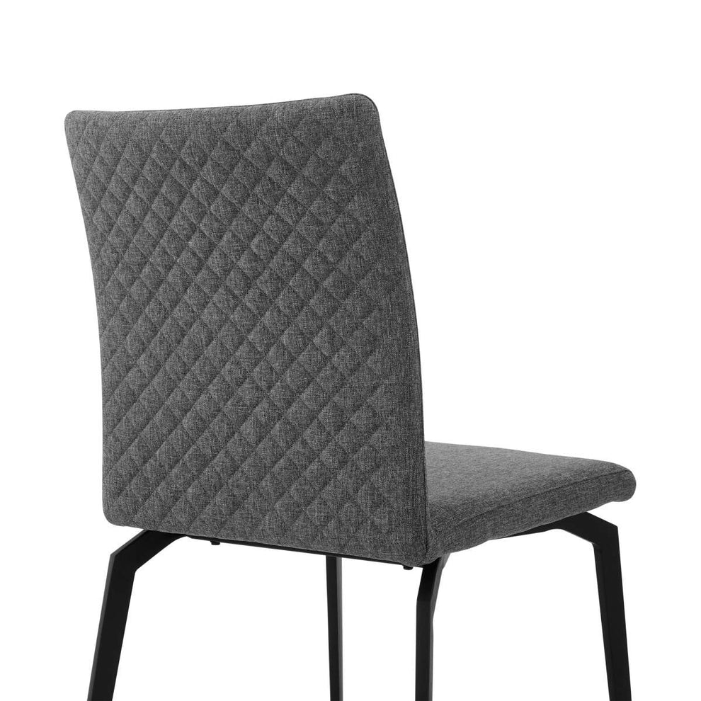 Andes and Lyon Gray Fabric 5 Piece Rectangular Dining Set By Armen Living | Dining Sets |  Modishstore  - 7