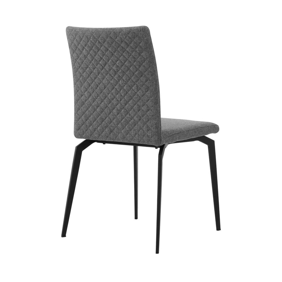 Andes and Lyon Gray Fabric 7 Piece Rectangular Dining Set By Armen Living | Dining Sets |  Modishstore  - 4