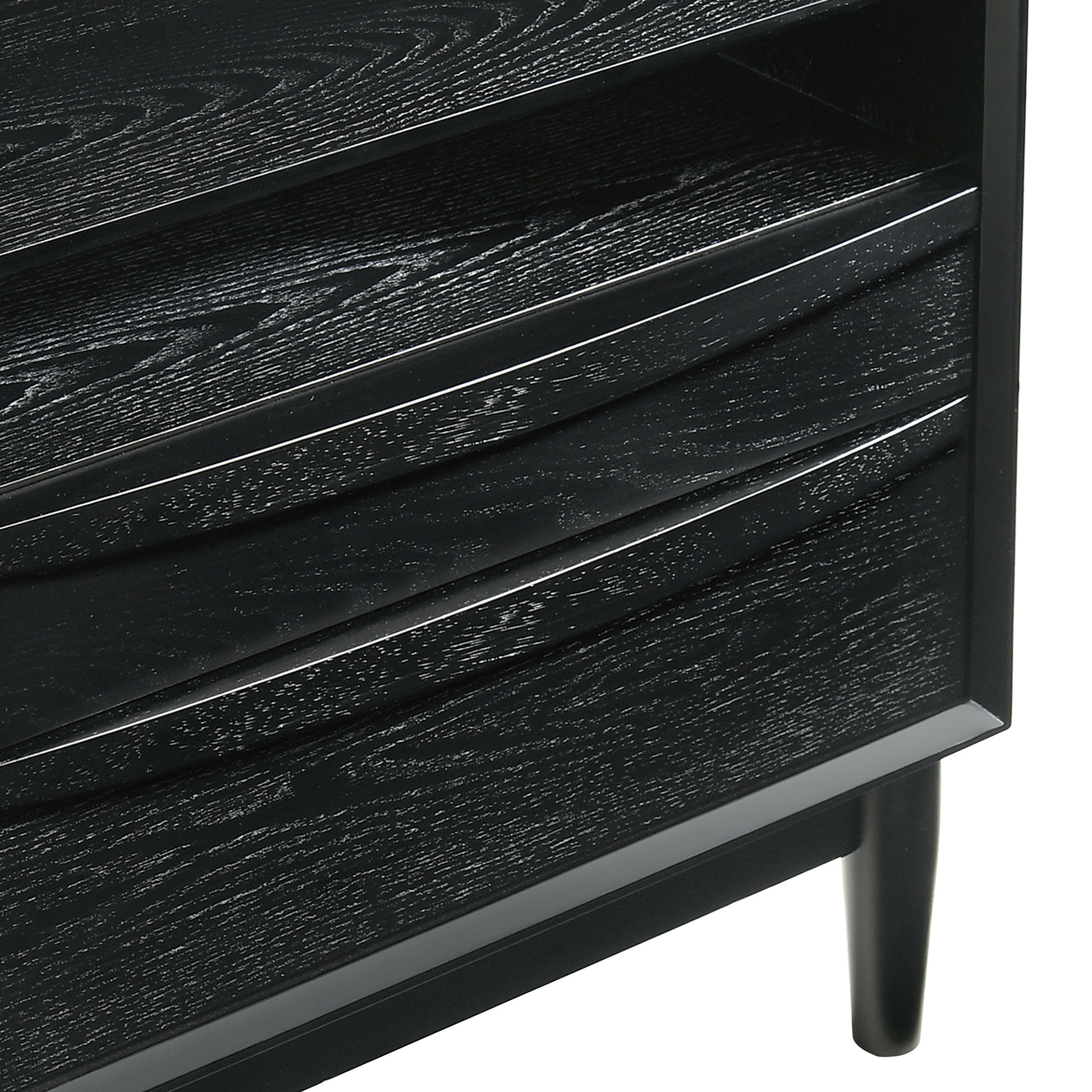 Artemio King 3 Piece Wood Bedroom Set in Black Finish By Armen Living | Bedroom Sets | Modishstore - 8