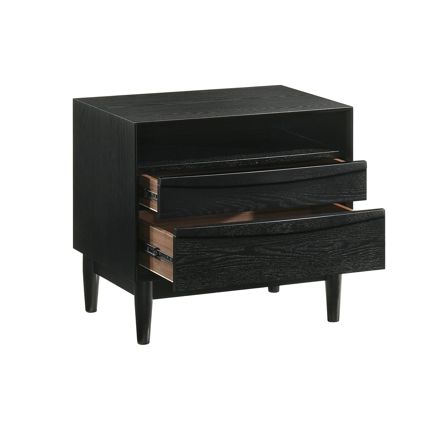 Artemio Queen 3 Piece Wood Bedroom Set in Black Finish By Armen Living | Bedroom Sets | Modishstore - 6