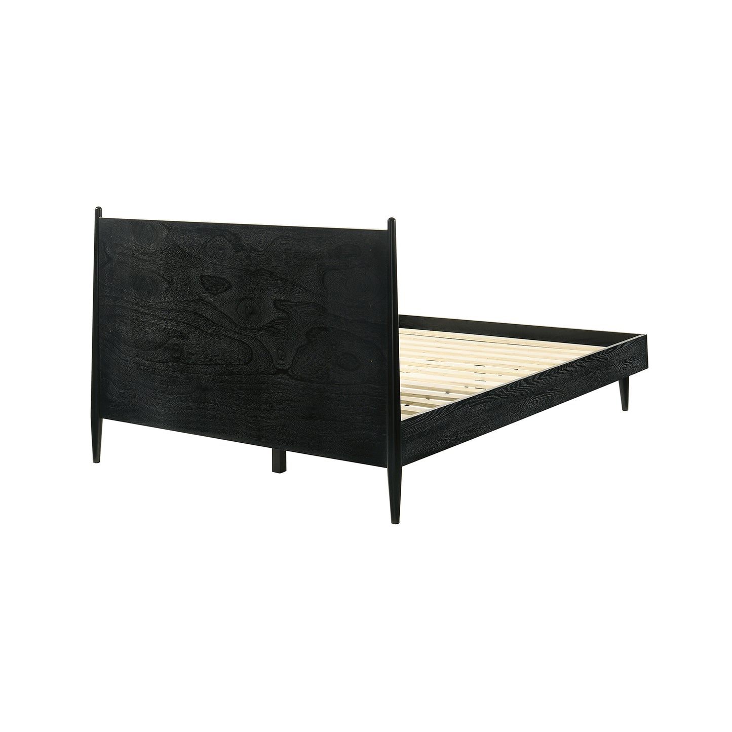 Artemio Queen 4 Piece Wood Bedroom Set in Black Finish By Armen Living | Bedroom Sets | Modishstore - 4