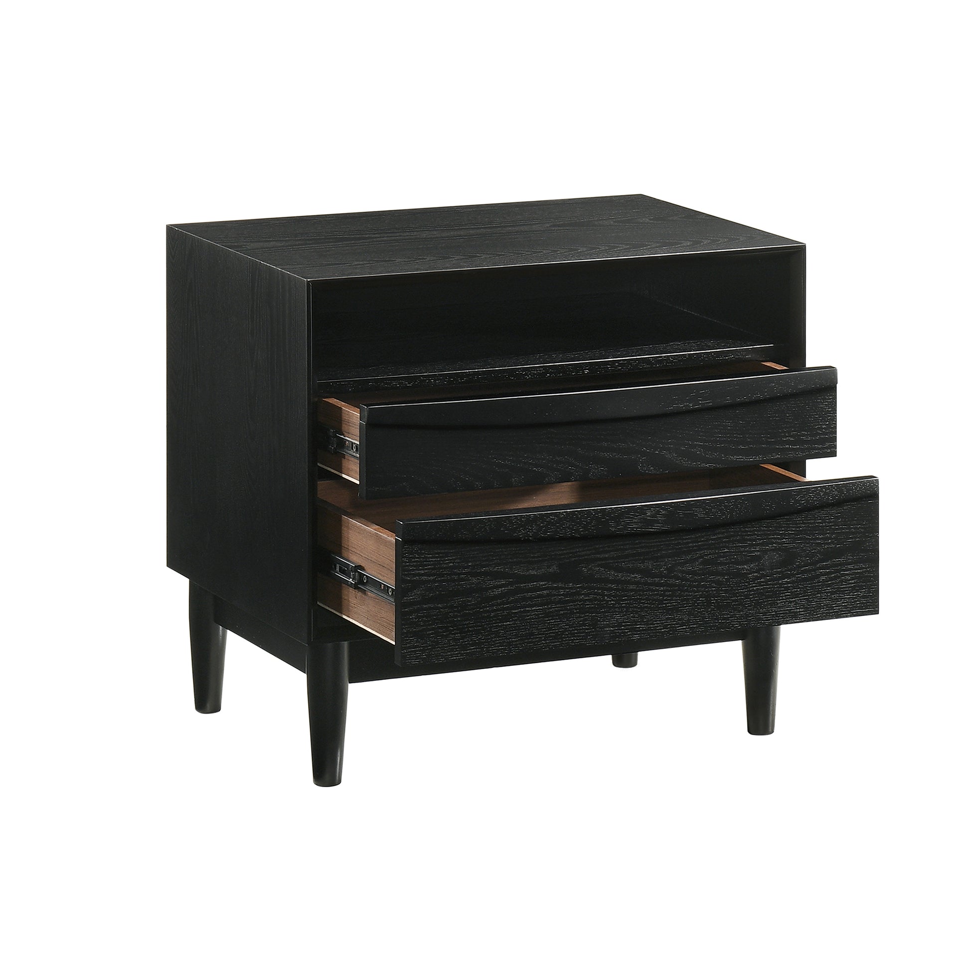 Artemio Queen 4 Piece Wood Bedroom Set in Black Finish By Armen Living | Bedroom Sets | Modishstore - 7