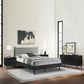 Artemio Queen 4 Piece Wood Bedroom Set in Black Finish By Armen Living | Bedroom Sets | Modishstore