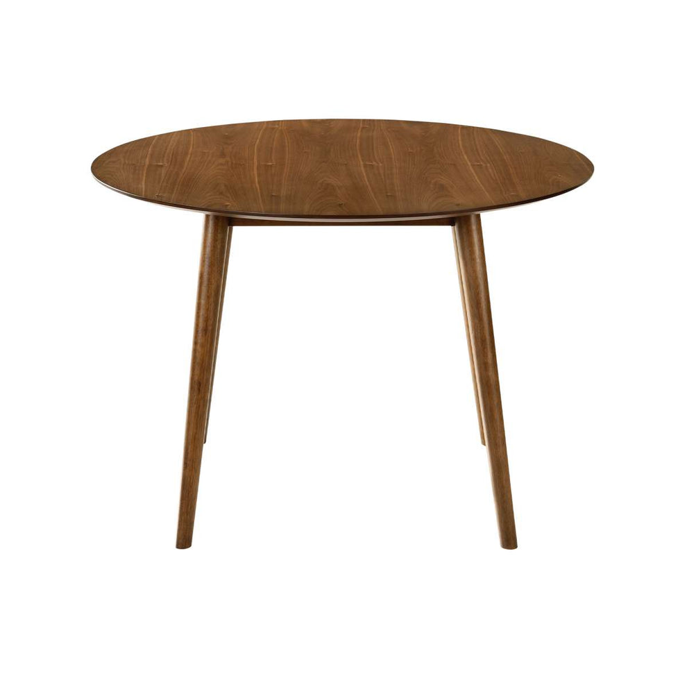 Arcadia and Azalea 42" Round Blue and Walnut Wood 5 Piece Dining Set By Armen Living | Dining Sets | Modishstore - 4
