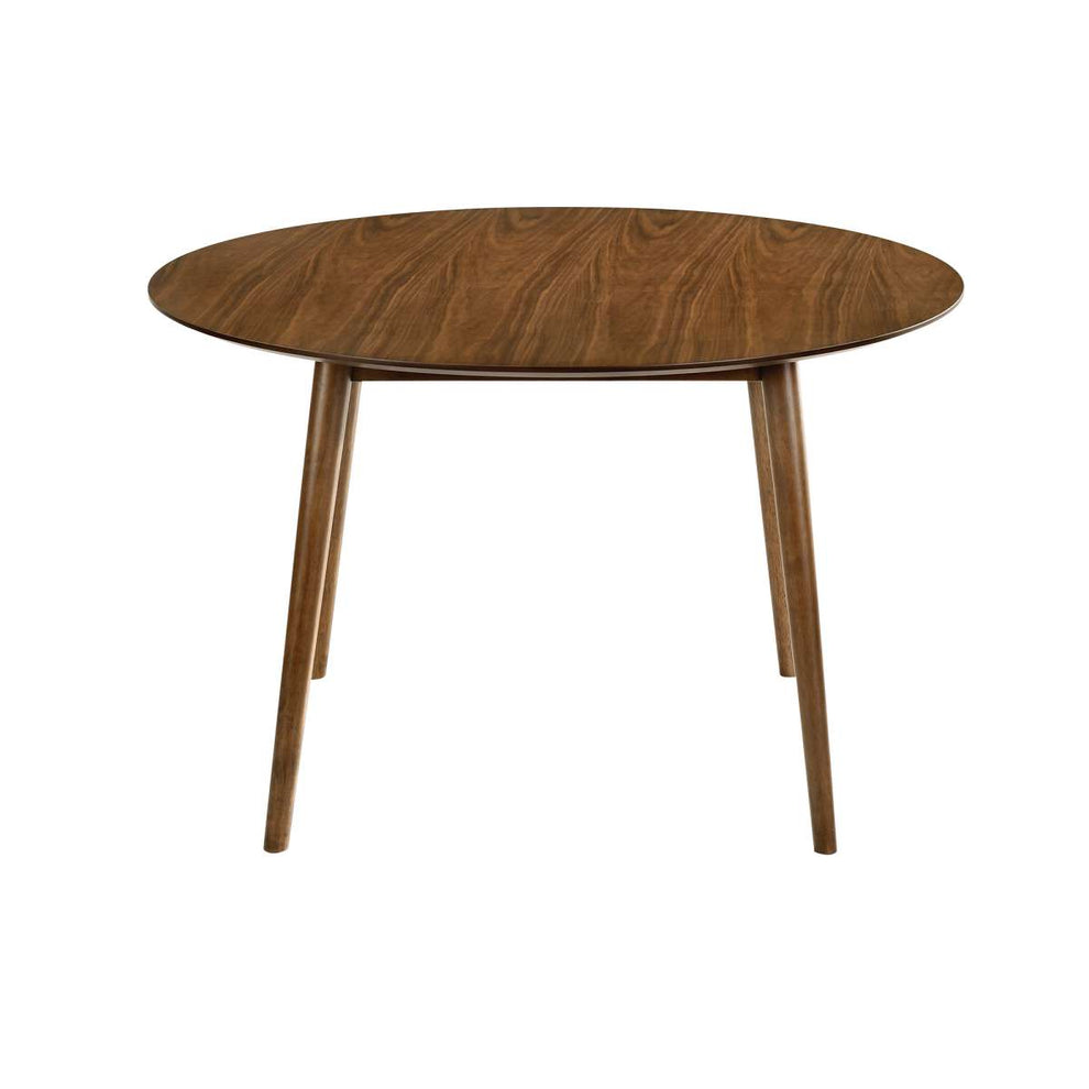 Arcadia and Azalea 48" Round Charcoal and Walnut Wood 5 Piece Dining Set By Armen Living | Dining Sets | Modishstore - 4