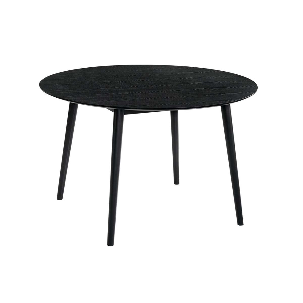 Arcadia and Renzo 48" Round Grey and Black Wood 5 Piece Dining Set By Armen Living | Dining Sets | Modishstore - 3