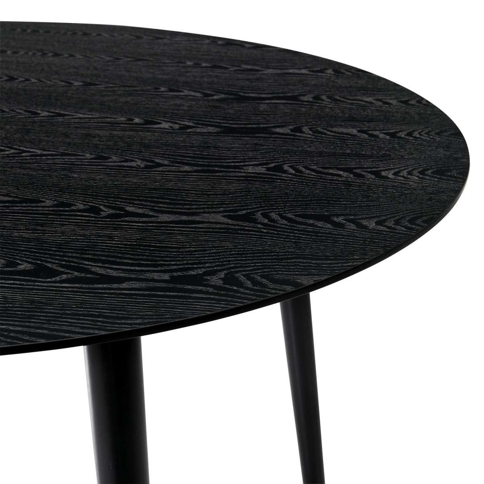 Arcadia and Talulah 42" Round Grey and Black Wood 5 Piece Dining Set By Armen Living | Dining Sets | Modishstore - 7