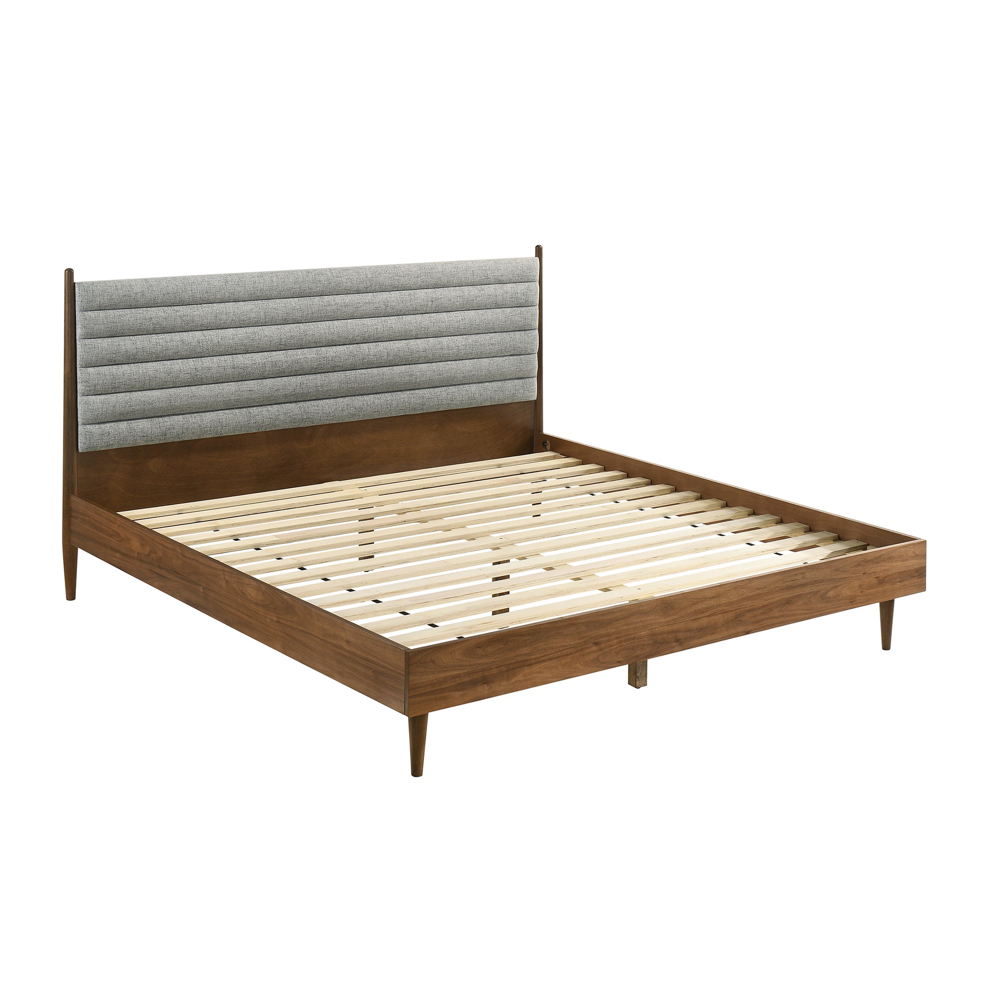 Artemio King 3 Piece Wood Bedroom Set in Walnut Finish By Armen Living | Bedroom Sets | Modishstore - 3