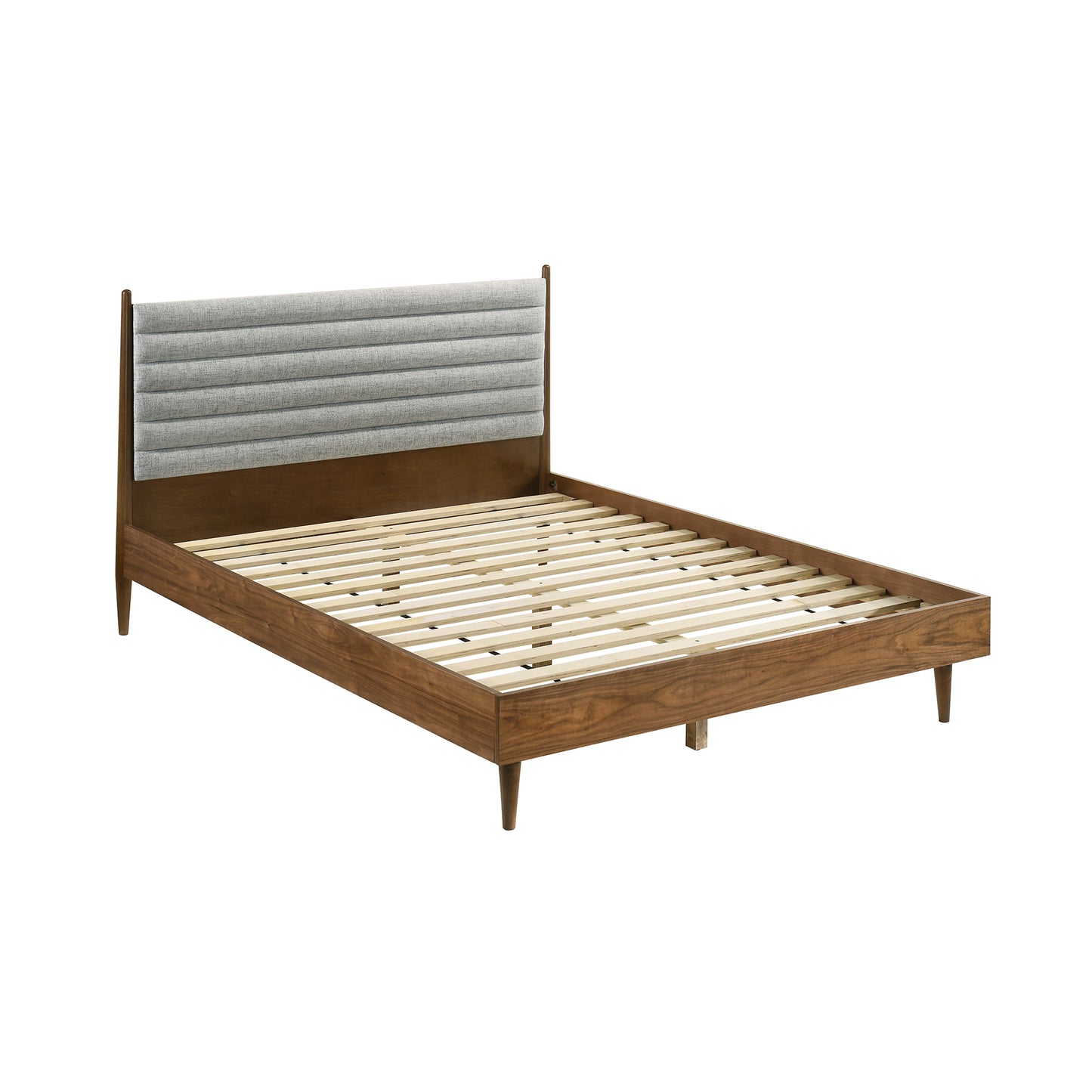 Artemio Queen 3 Piece Wood Bedroom Set in Walnut Finish By Armen Living | Bedroom Sets | Modishstore - 3