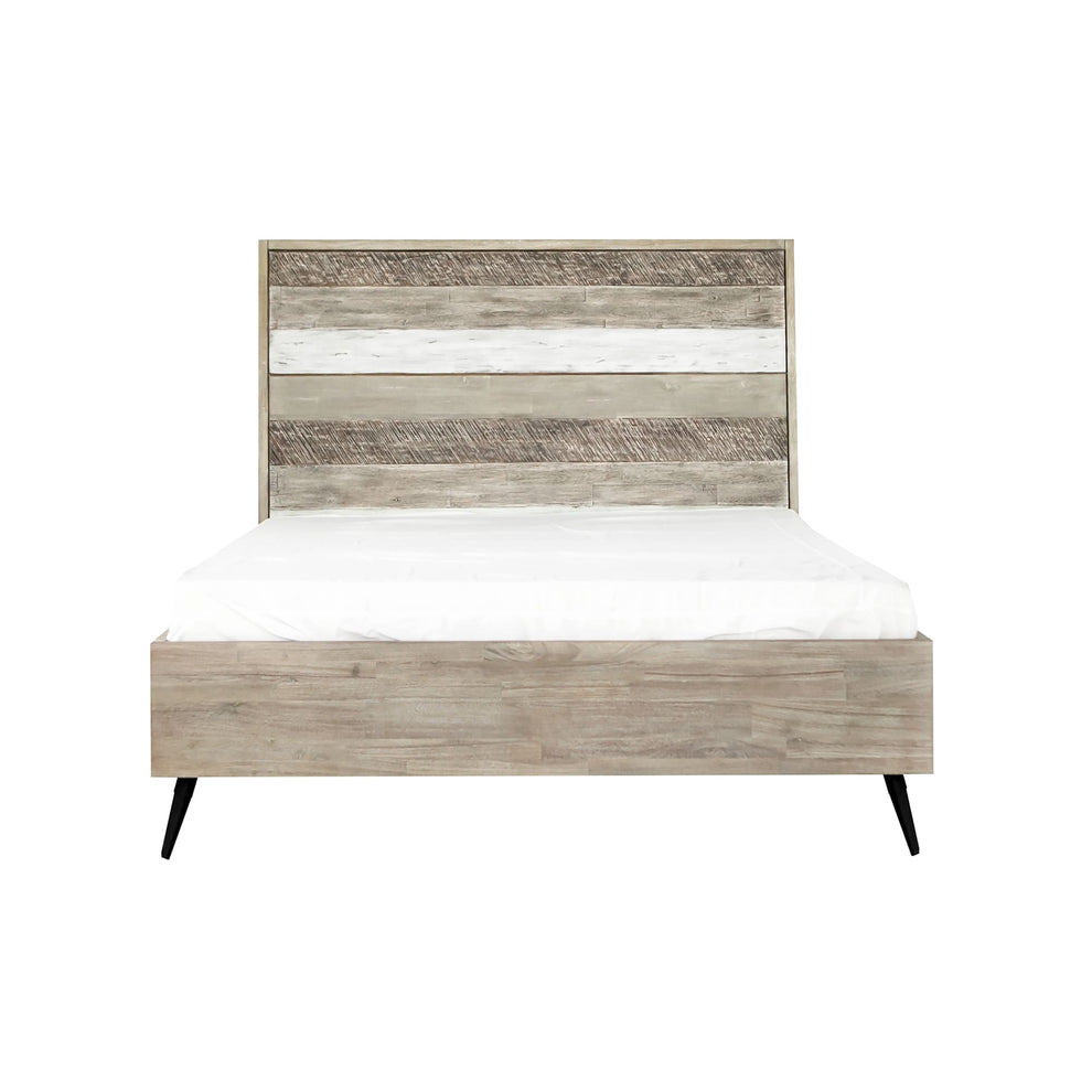 Bridges 3 Piece Queen Bedroom Set in Two-Tone Acacia Wood By Armen Living | Bedroom Sets | Modishstore - 3
