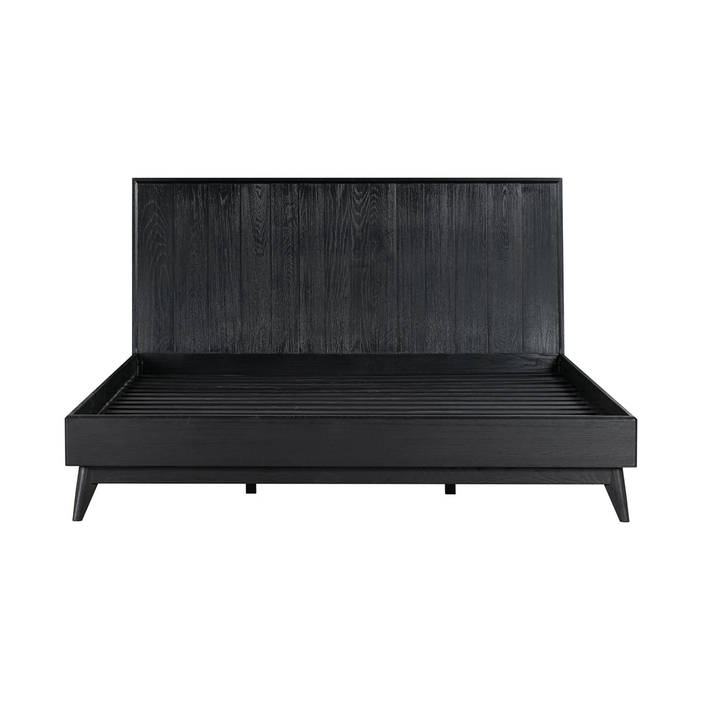 Carnaby King 3 Piece Bedroom Set in Black Brushed Oak Wood By Armen Living | Bedroom Sets | Modishstore - 3