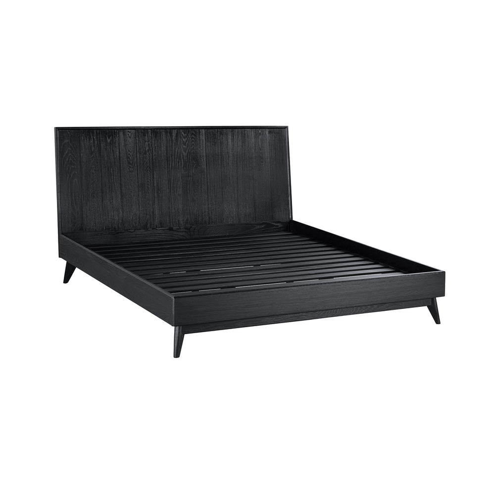 Carnaby King 3 Piece Bedroom Set in Black Brushed Oak Wood By Armen Living | Bedroom Sets | Modishstore - 4