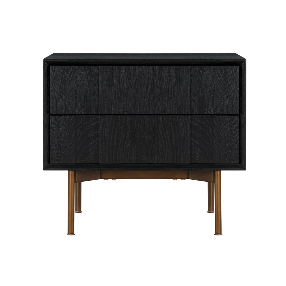 Carnaby King 3 Piece Bedroom Set in Black Brushed Oak Wood By Armen Living | Bedroom Sets | Modishstore - 5