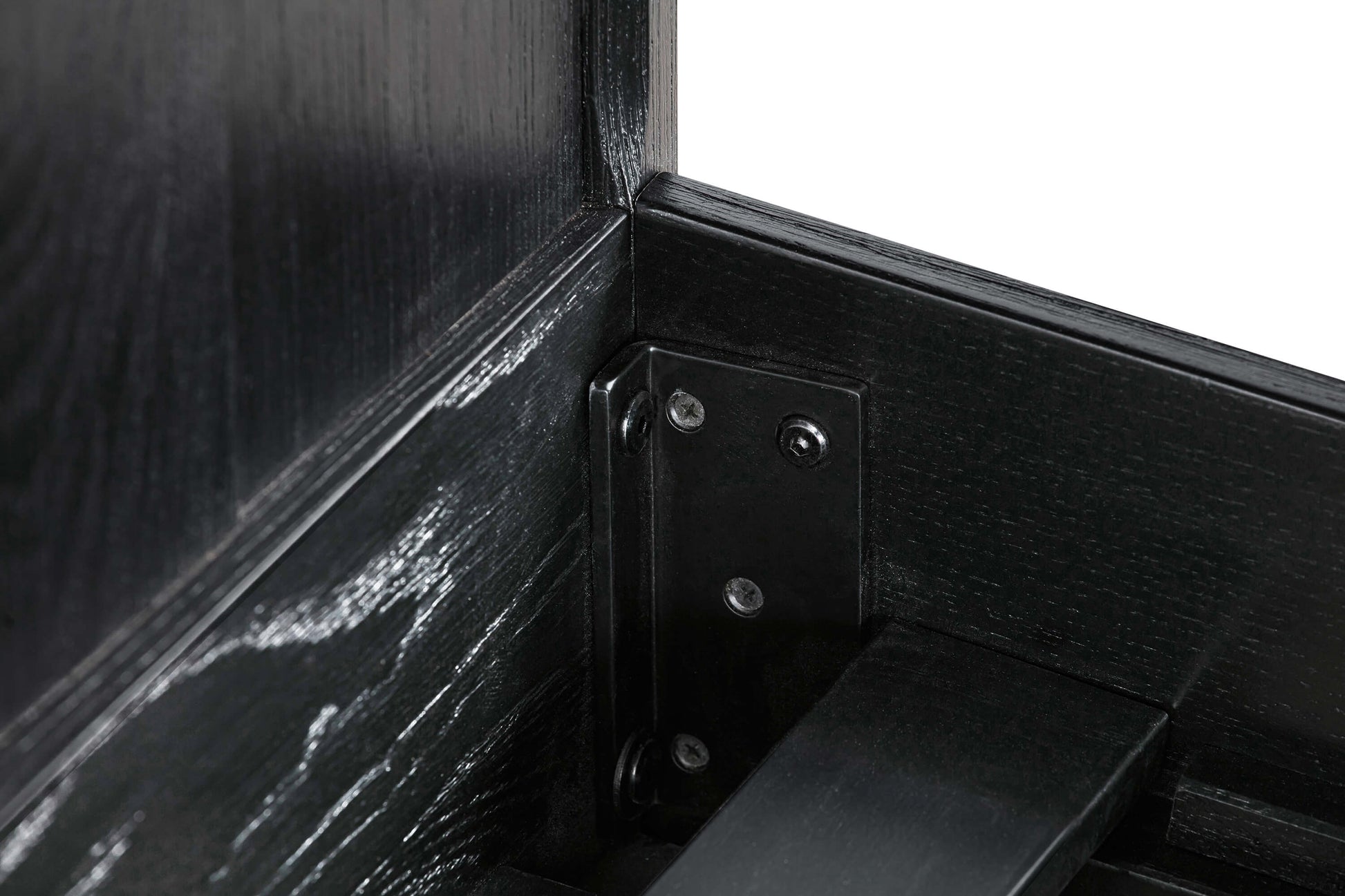 Carnaby King 3 Piece Bedroom Set in Black Brushed Oak Wood By Armen Living | Bedroom Sets | Modishstore - 7