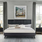 Carnaby King 3 Piece Bedroom Set in Black Brushed Oak Wood By Armen Living | Bedroom Sets | Modishstore