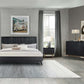 Carnaby King 4 Piece Bedroom Set in Black Brushed Oak Wood By Armen Living | Bedroom Sets | Modishstore