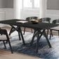 Cortina and Jackie 5 Piece Black Rectangular Dining Set By Armen Living | Dining Sets | Modishstore