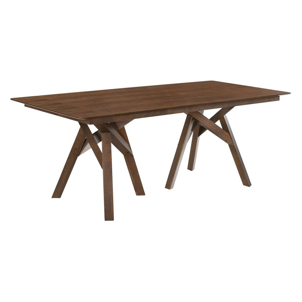 Cortina and Polly 5 Piece Walnut Rectangular Dining Set By Armen Living | Dining Sets | Modishstore - 4