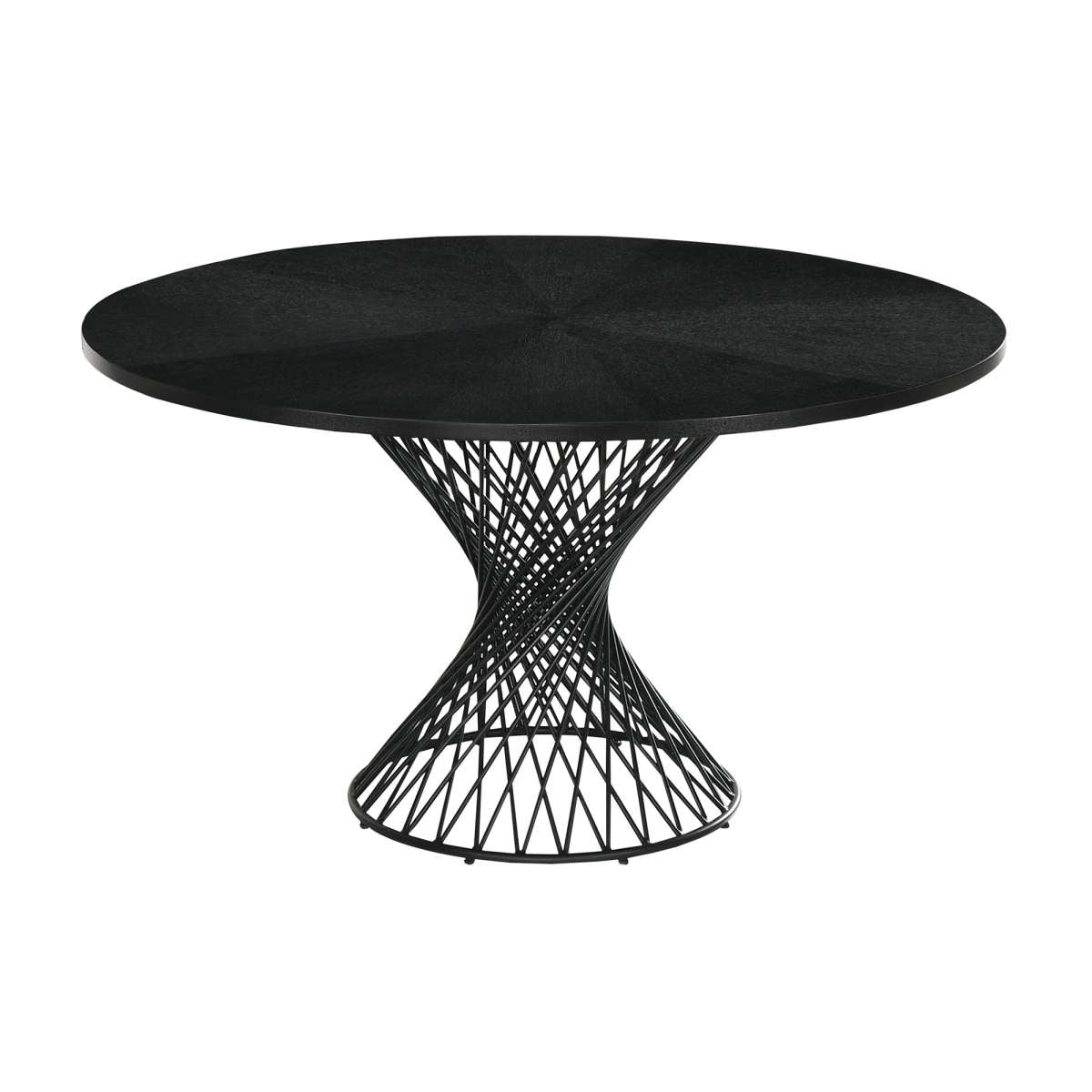 Cirque and Polly 5 Piece Black Round Dining Set By Armen Living | Dining Sets | Modishstore - 4