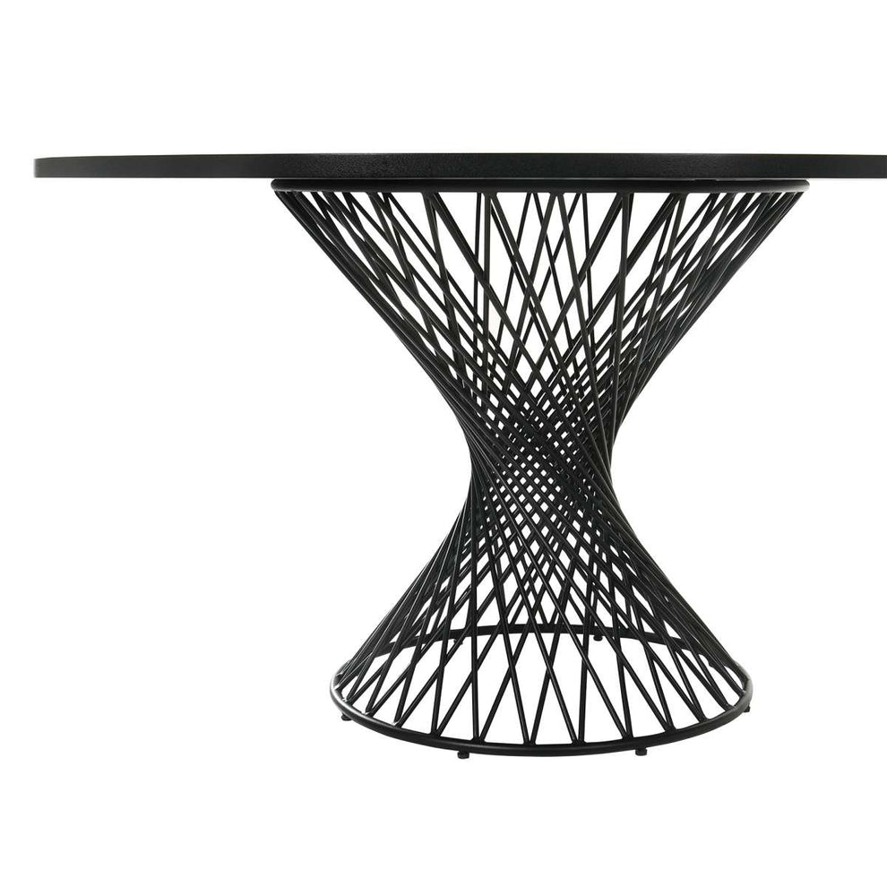 Cirque and Lima 5 Piece Black Round Dining Set By Armen Living | Dining Sets | Modishstore - 6
