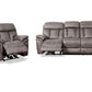 Estelle Power Reclining 2 Piece Sofa and Recliner Set in Gunmetal Fabric By Armen Living | Sofa Set | Modishstore - 3