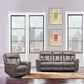 Estelle Power Reclining 2 Piece Sofa and Recliner Set in Gunmetal Fabric By Armen Living | Sofa Set | Modishstore