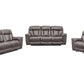 Estelle Power Reclining 3 Piece Living room Set in Gunmetal Fabric By Armen Living | Sofa Set | Modishstore - 2