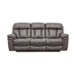 Estelle Power Reclining 3 Piece Living room Set in Gunmetal Fabric By Armen Living | Sofa Set | Modishstore - 5