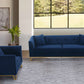 Everest 2 Piece Blue Fabric Upholstered Sofa & Chair Set By Armen Living | Sofas |  Modishstore 