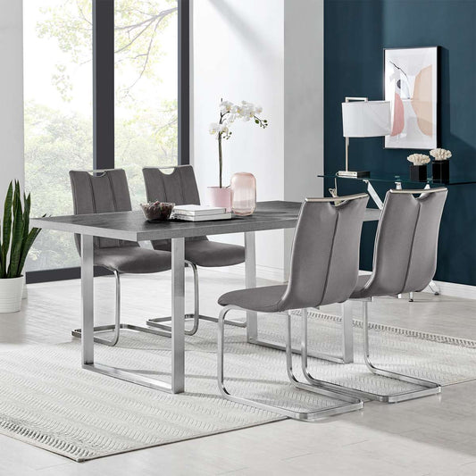 Fenton and Gray Pacific 5 Piece Modern Rectangular Dining Set By Armen Living | Dining Sets |  Modishstore 
