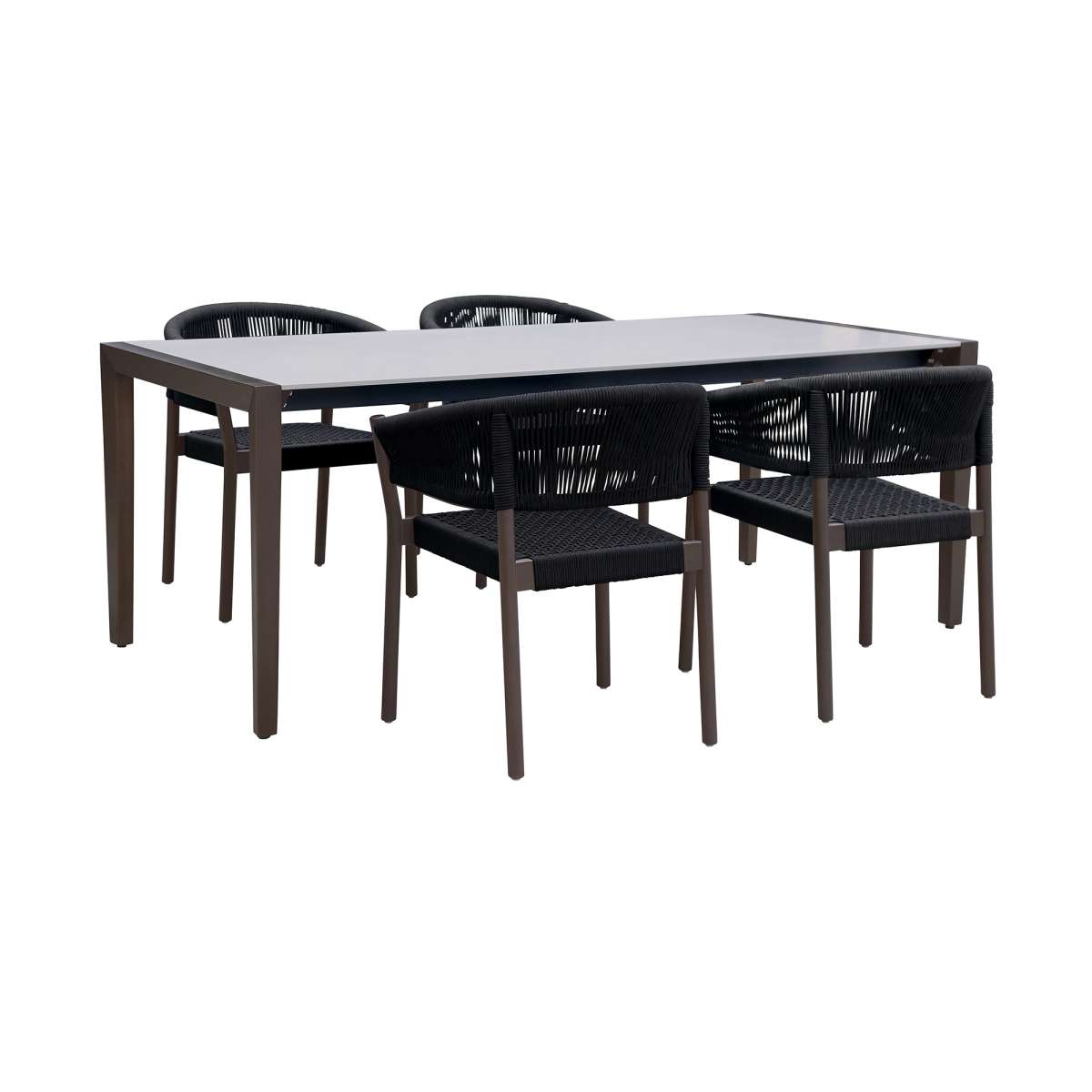 Armen Living Fineline and Doris Dining Set - Thumbnail 3
