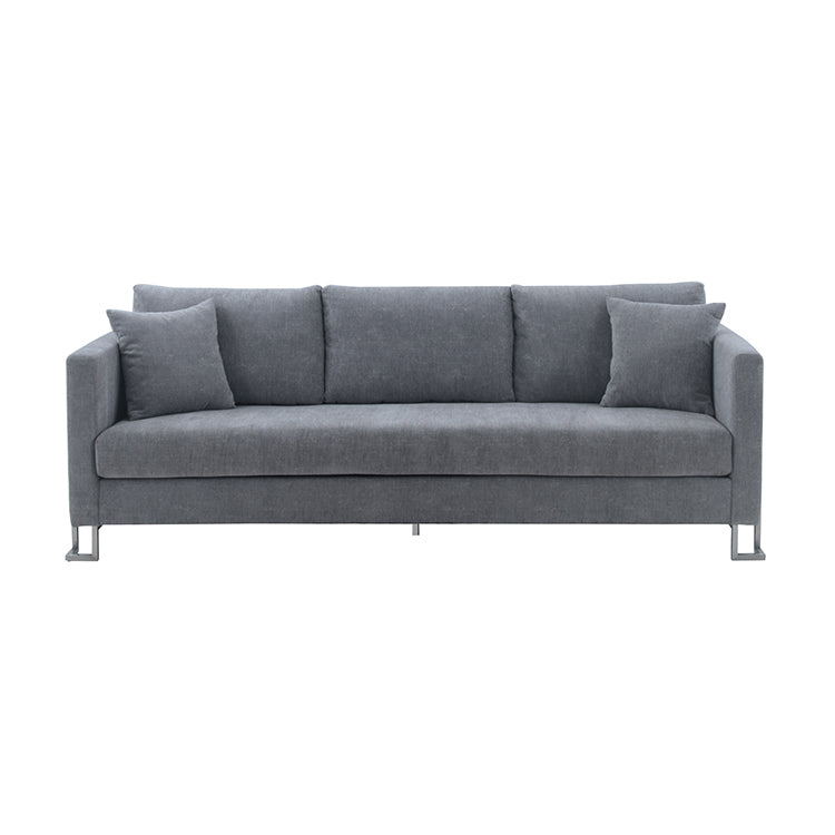Heritage 2 Piece Gray Fabric Upholstered Sofa & Chair Set By Armen Living | Sofas |  Modishstore  - 4