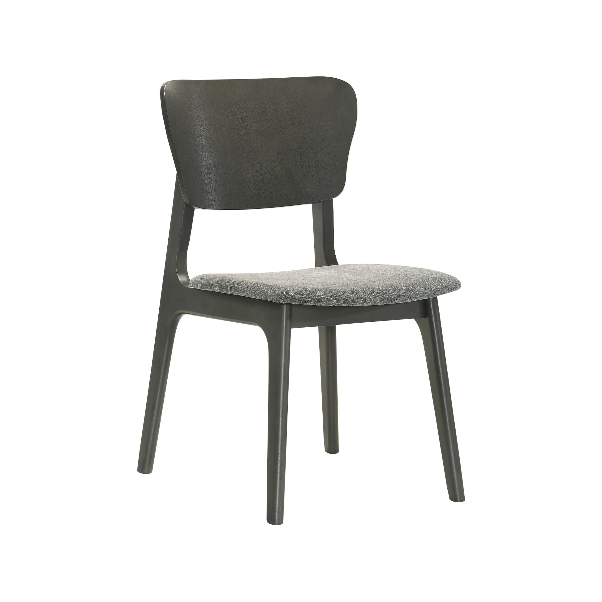 Kalia 5 Piece Wood Dining Set in Gray Finish with Gray Fabric By Armen Living | Dining Sets | Modishstore - 3