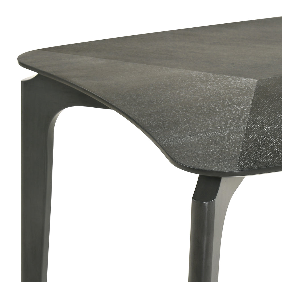 Kalia 7 Piece Wood Dining Set in Gray Finish with Gray Fabric By Armen Living | Dining Sets | Modishstore - 7