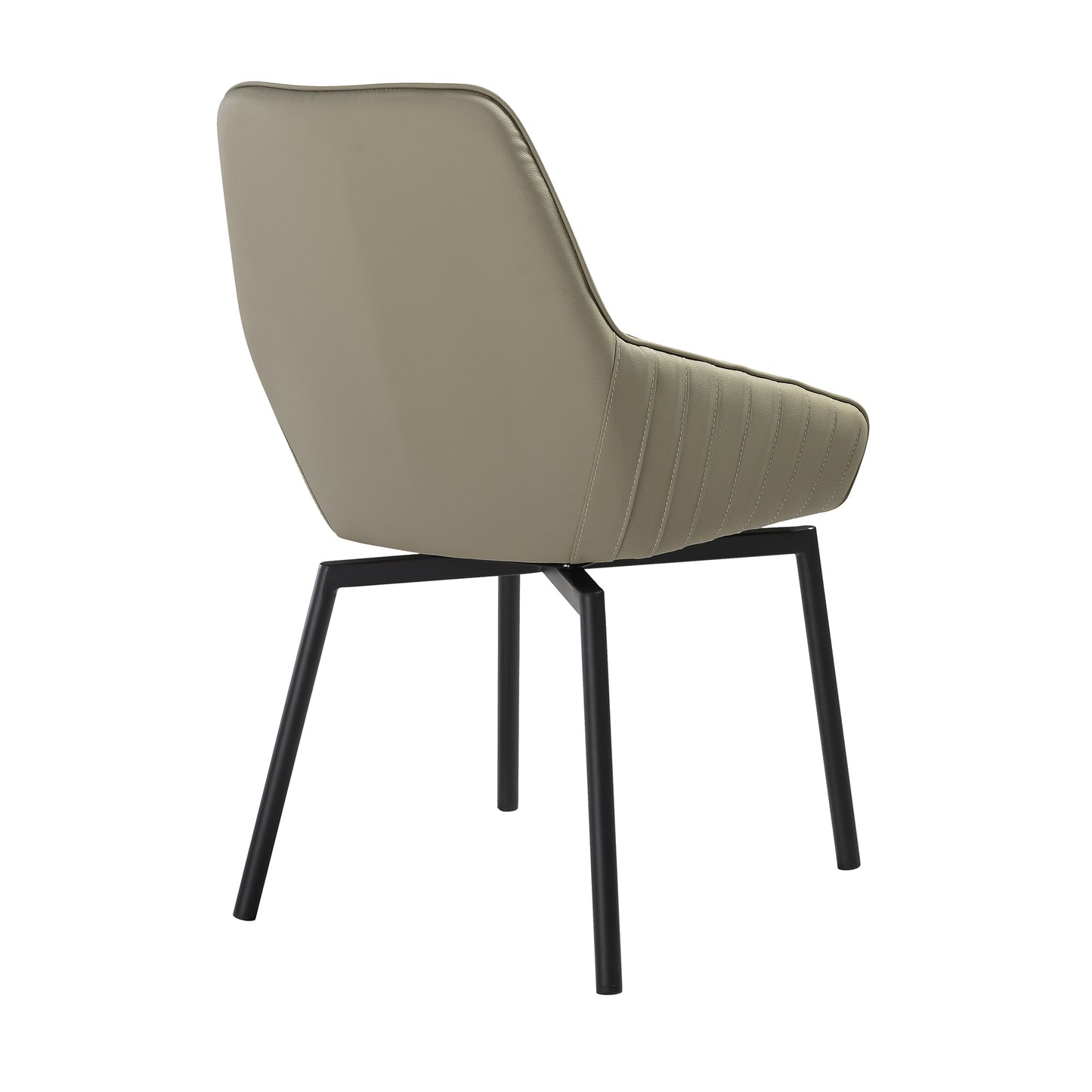 Milena Shilo 7 Piece Extendable Dining Set with Taupe Gray Faux Leather Chairs By Armen Living | Dining Sets | Modishstore - 4