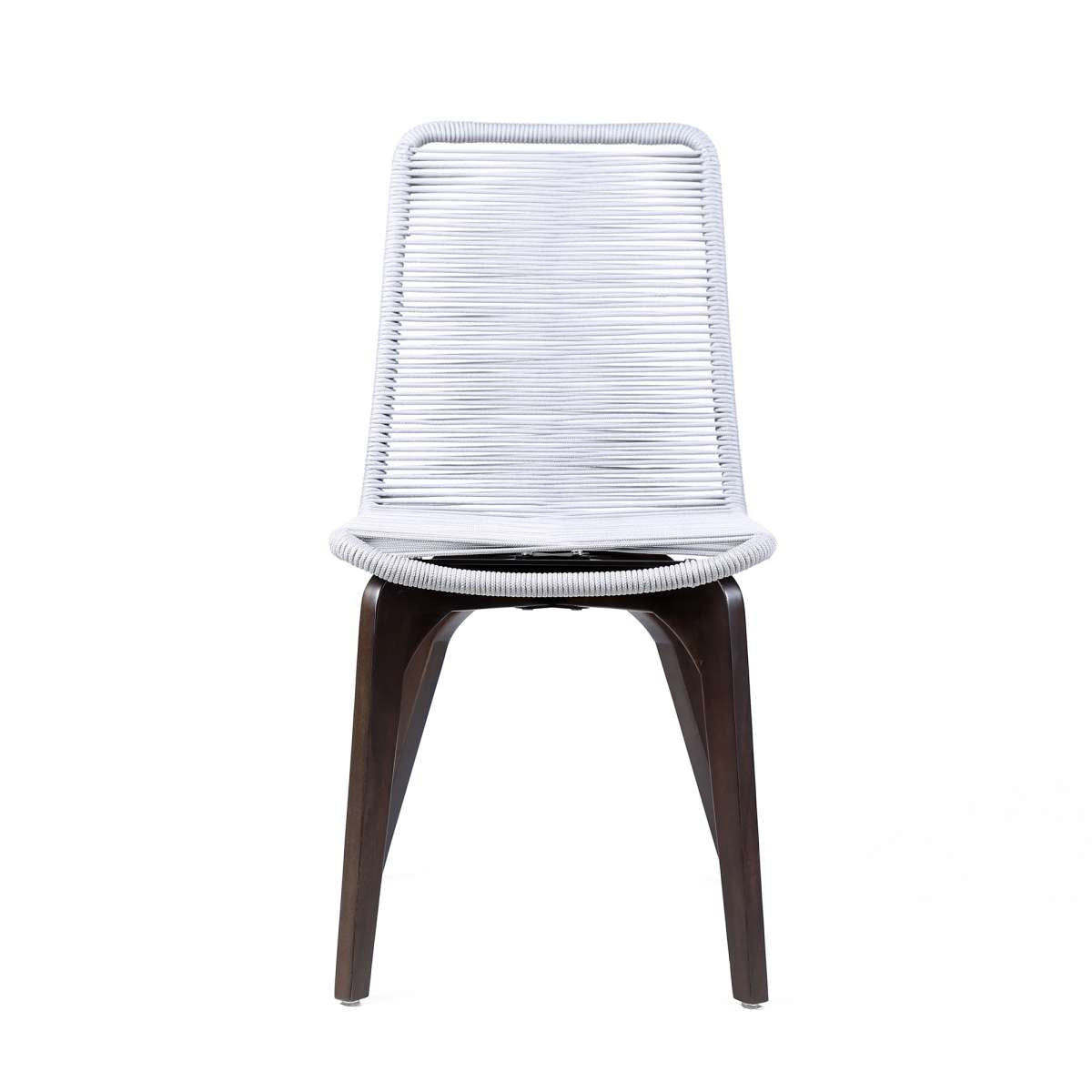 Oasis and Island Outdoor 5 Piece Dark Eucalyptus and Concrete Dining Set By Armen Living | Outdoor Sofas, Loveseats & Sectionals |  Modishstore  - 4