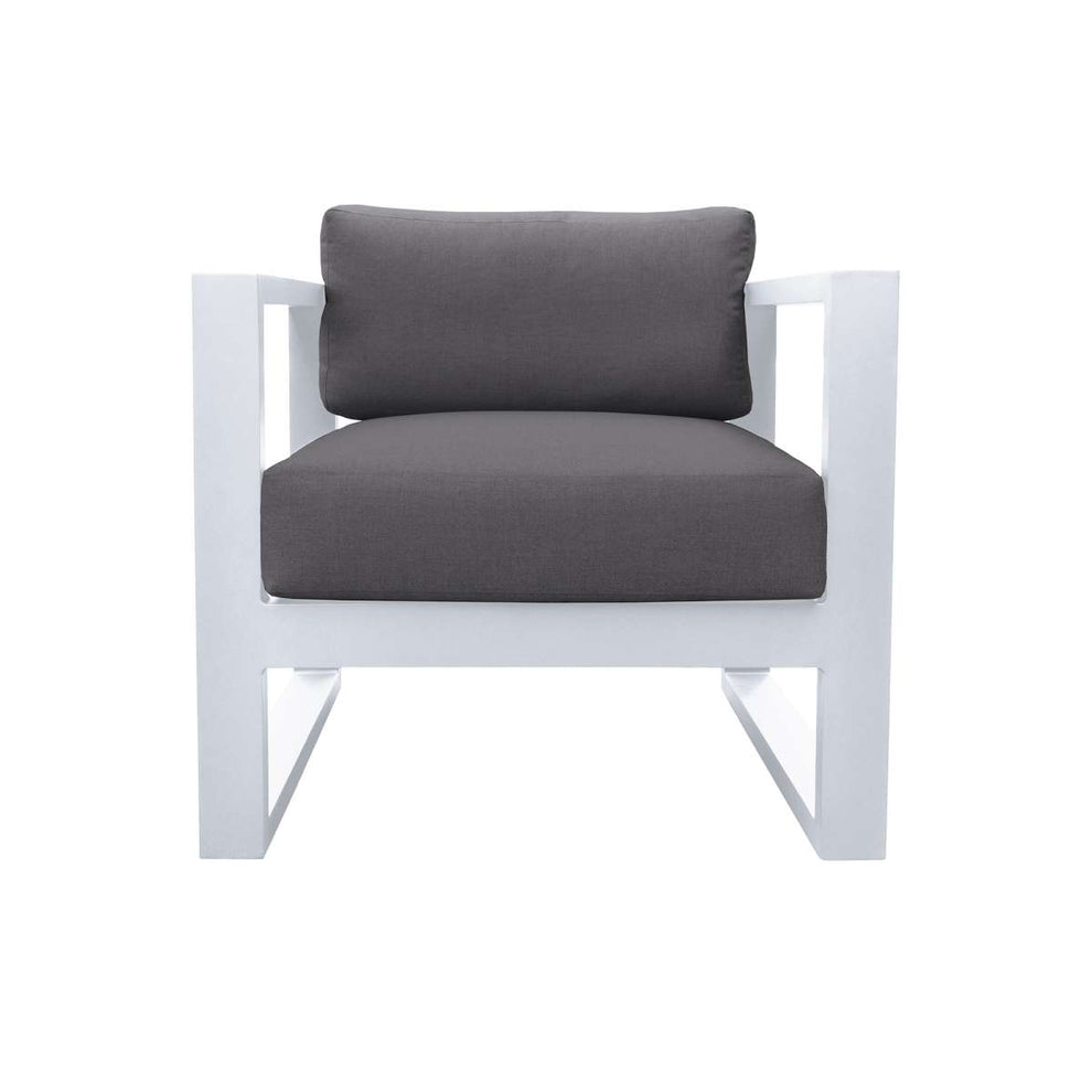 Aelani Outdoor 4 piece Set in Dark Grey Finish and Charcoal Cushions By Armen Living | Outdoor Sofas, Loveseats & Sectionals |  Modishstore  - 17