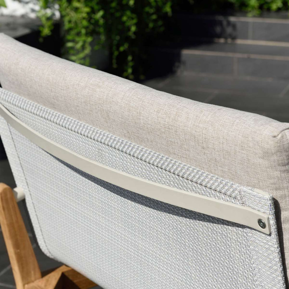 Arno Outdoor 6 Piece Teak Wood Seating Set in Beige Olefin By Armen Living | Outdoor Sofas, Loveseats & Sectionals |  Modishstore  - 8