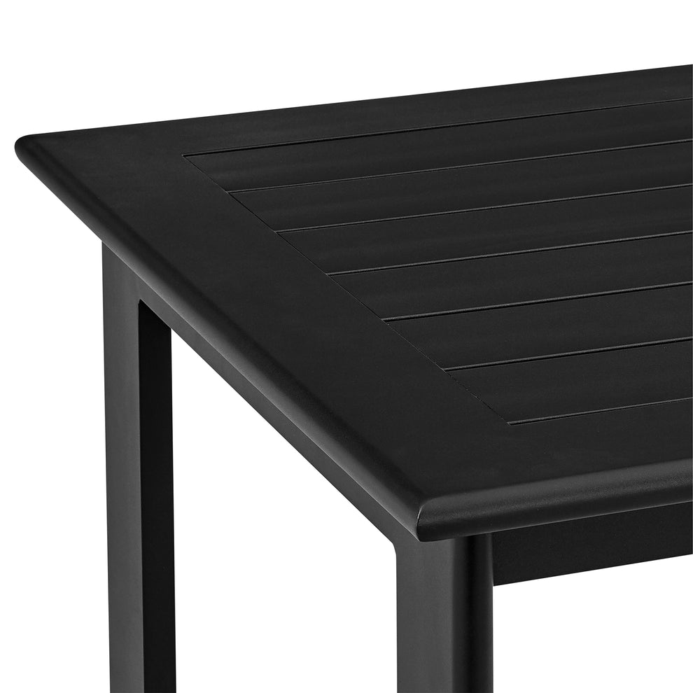 Encinitas Outdoor Patio 5-Piece Bar Table Set in Aluminum with Grey Cushions By Armen Living | Bar Stools & Table | Modishstore - 10